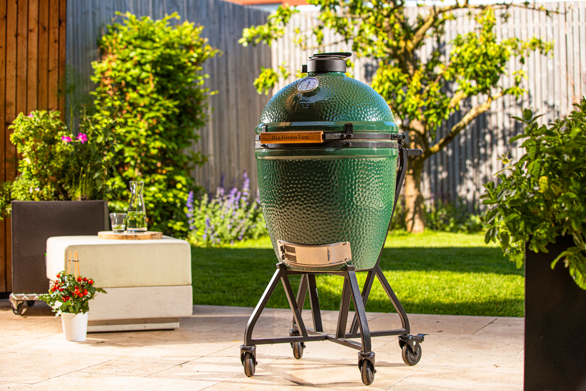 Big green egg sur chariot