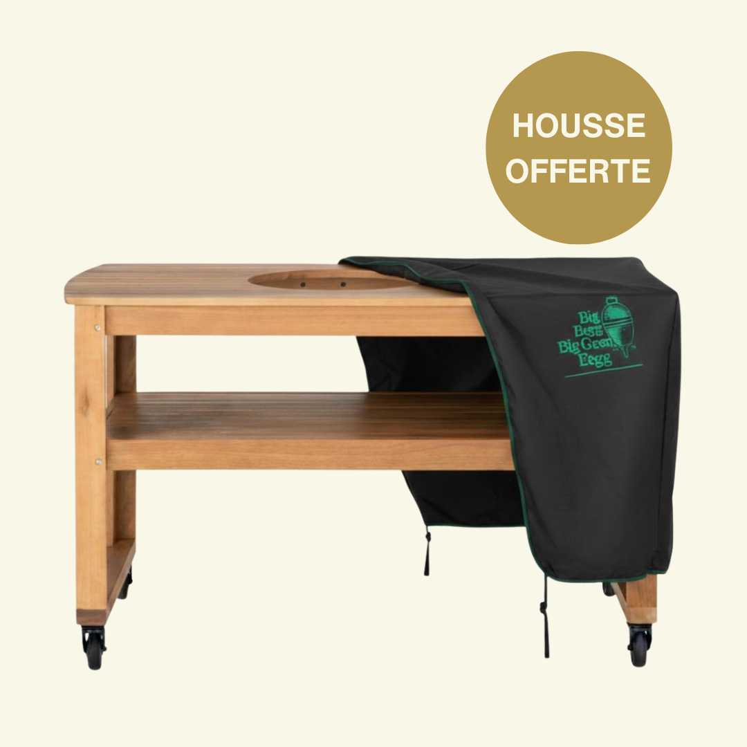 Table eucalyptus pour EGG Large - Housse Offerte