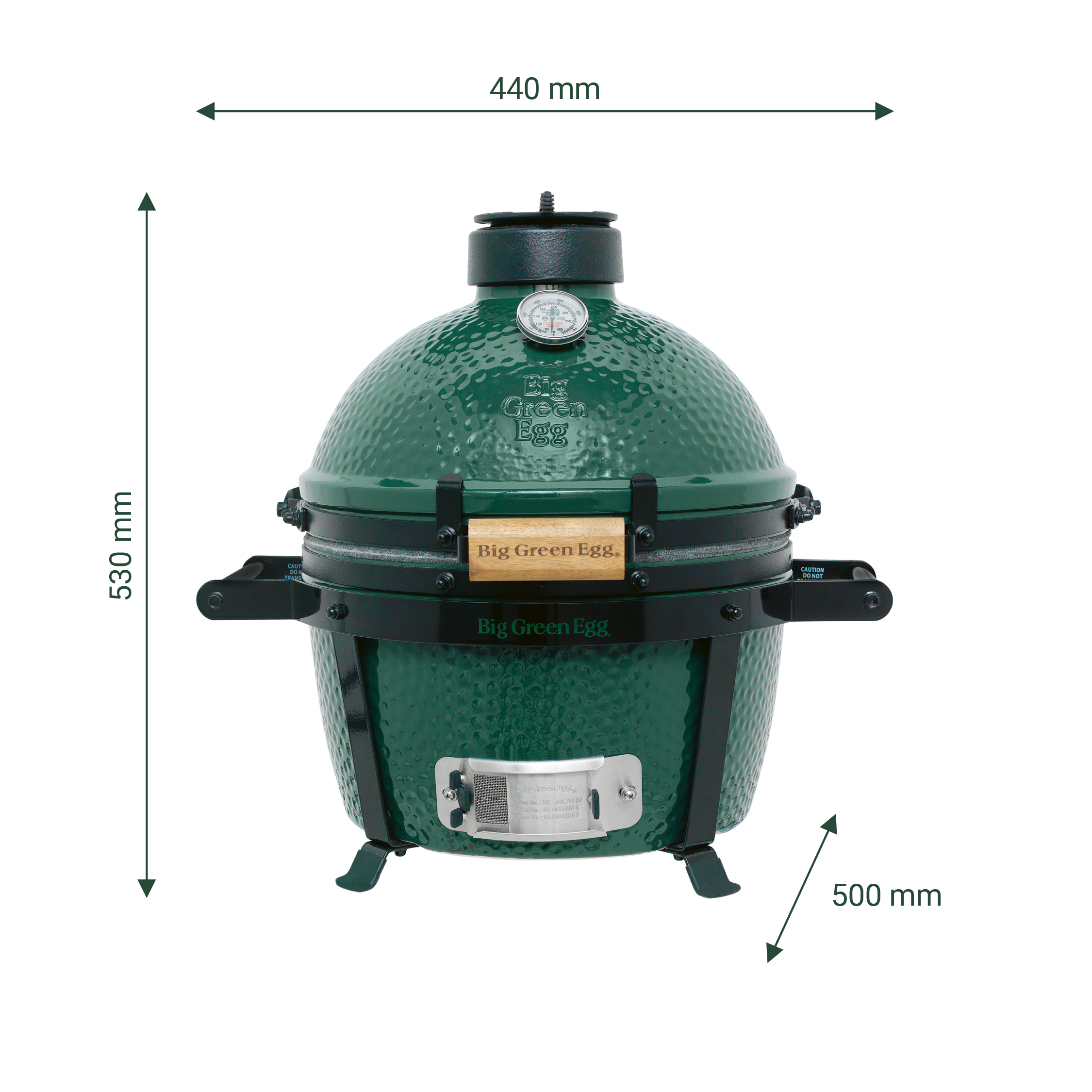 Pack Big Green Egg MINIMAX avec berceau à poignées et convEGGtor