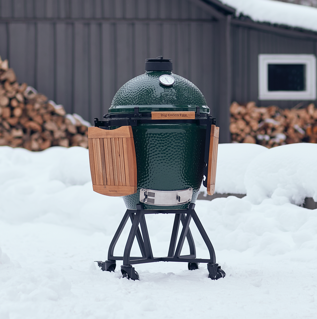Pack Big Green Egg LARGE sur chariot à roulettes