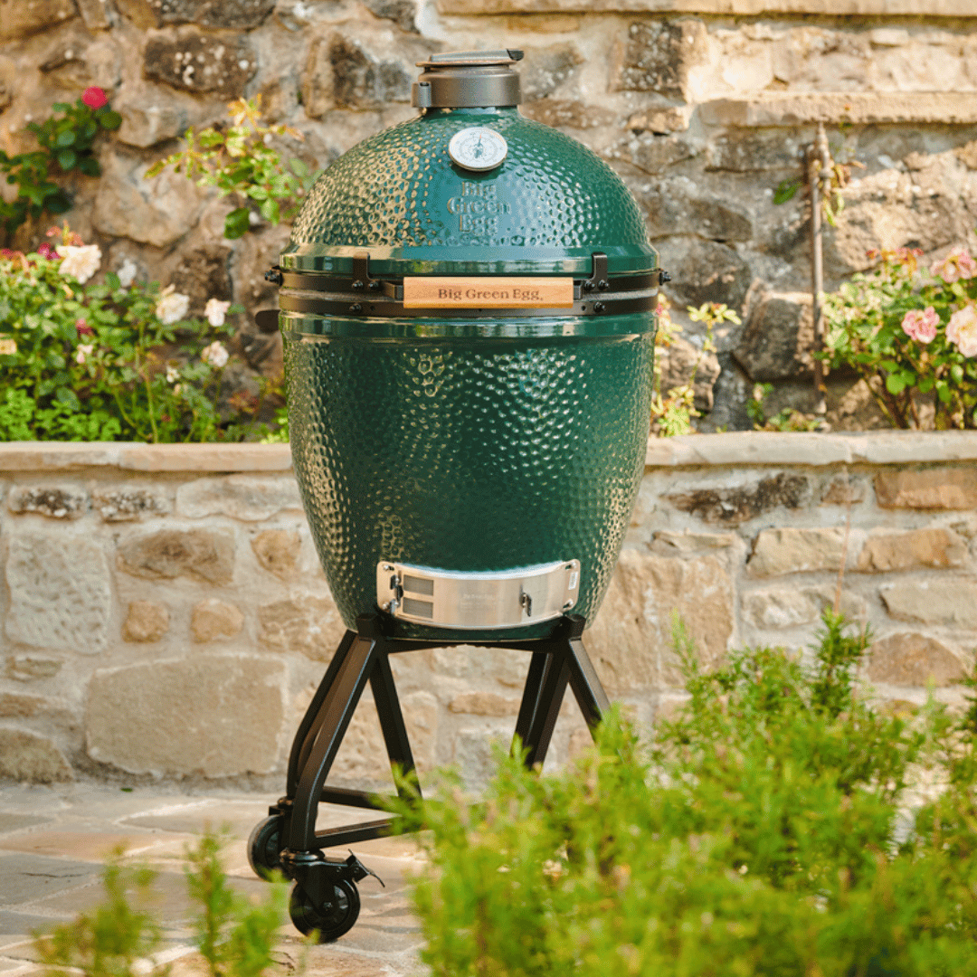 Pack Big Green Egg LARGE sur chariot à roulettes
