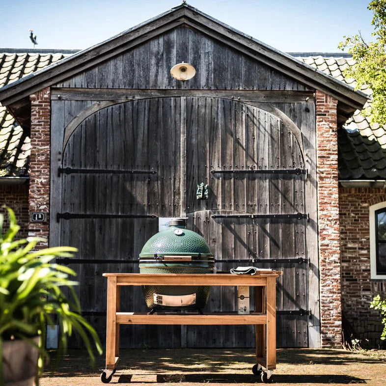 Pack Big Green Egg Large sur table eucalyptus