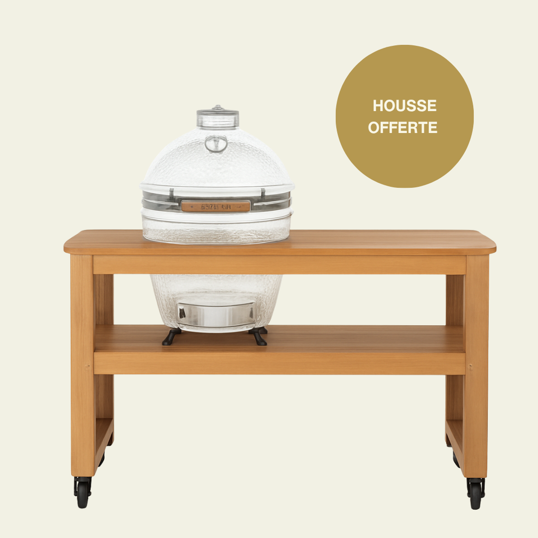 Table eucalyptus pour EGG Large - Housse Offerte