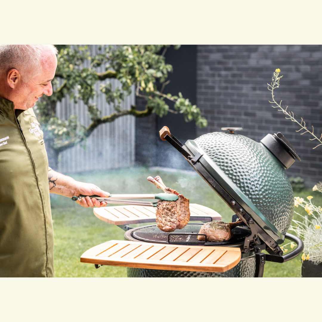 PROMO - Big Green Egg LARGE sur chariot + étagères OFFERTES
