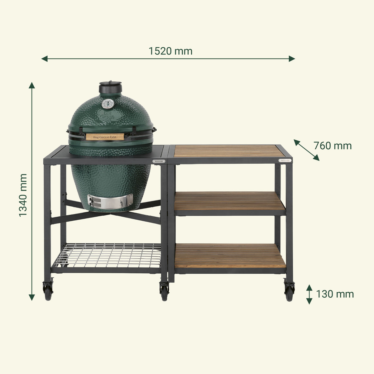 EGG Large sur table modulaire et meuble 3 étagères