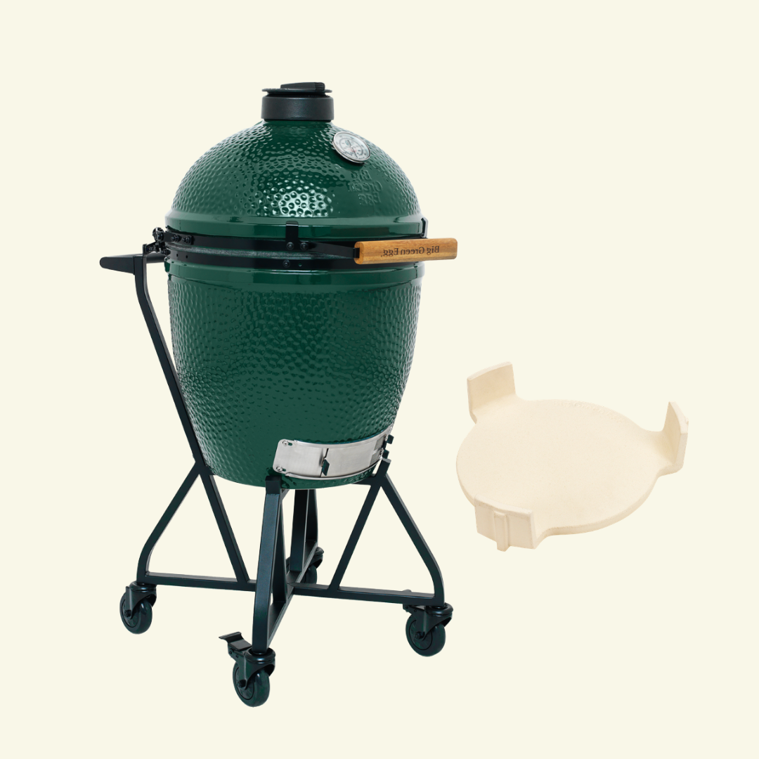Pack Big Green Egg LARGE sur chariot à roulettes