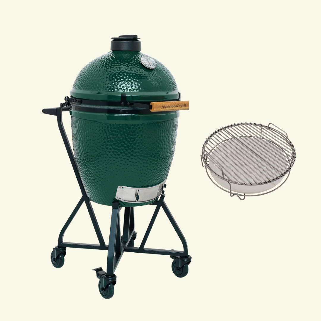 Pack Big Green Egg LARGE sur chariot à roulettes