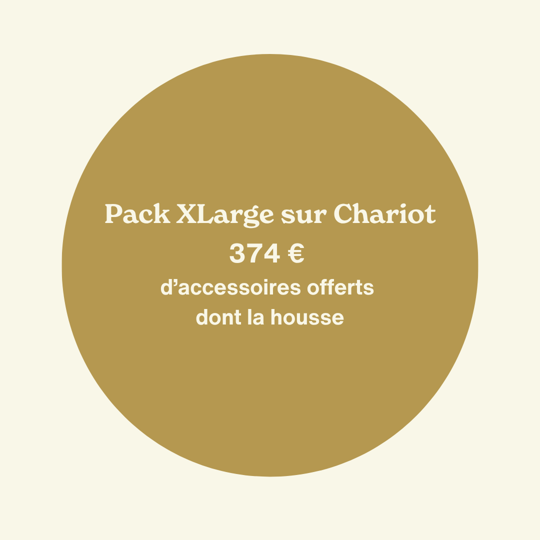 Pack d'accessoires offerts pour le XLarge sur chariot (housse, racloir et 2 demi-grilles en fonte)