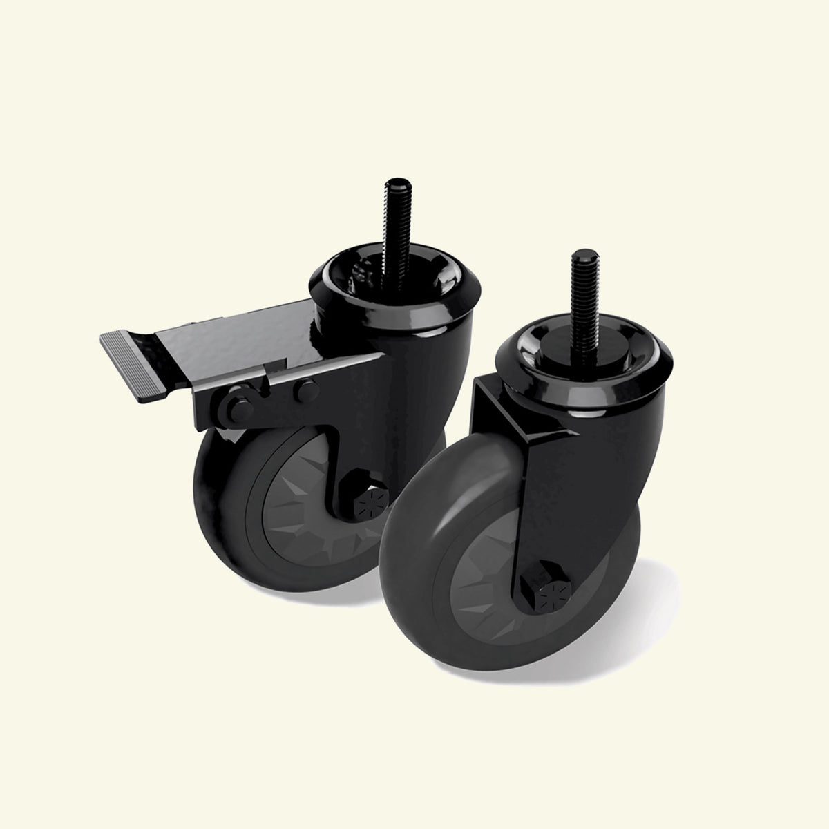 Meuble placard - plateau acacia et roues
