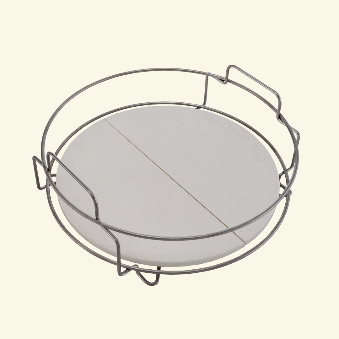 Pack Big Green Egg  sur table modulaire et son meuble d'extension