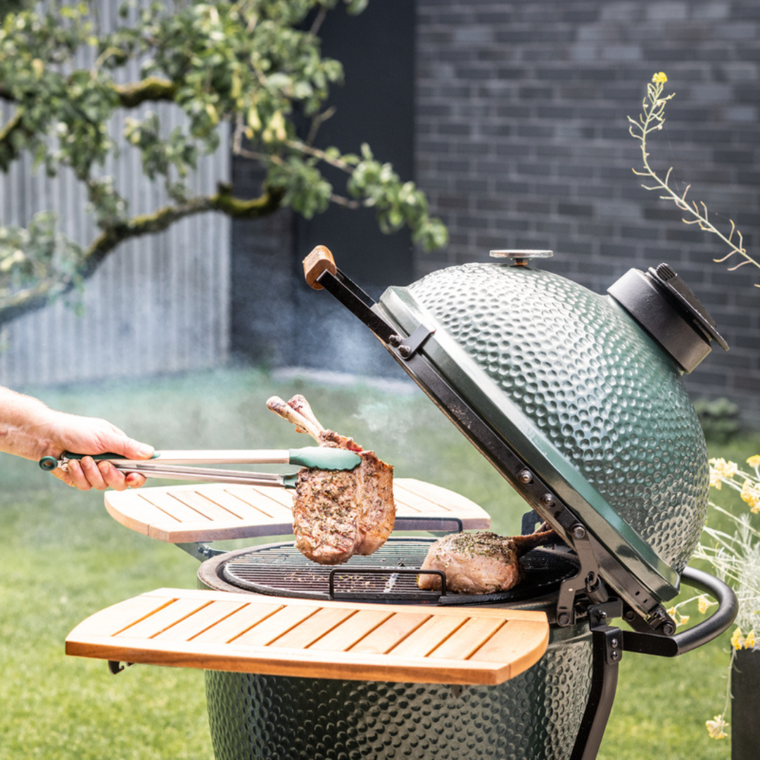 PROMO - Big Green Egg LARGE sur chariot + étagères OFFERTES