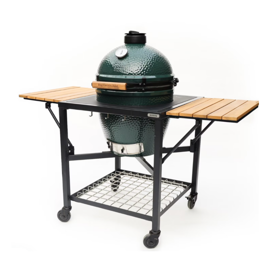 Pack Big Green Egg sur table modulaire + étagères