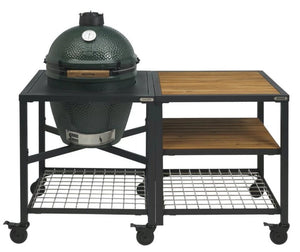Pack Big Green Egg MEDIUM avec table modulaire et meuble d'extension