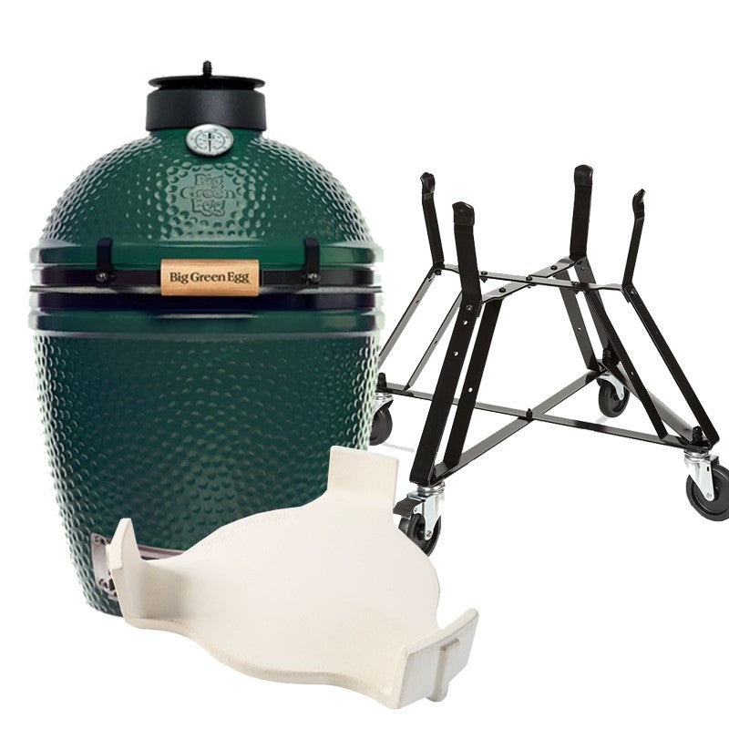 Pack Big Green Egg LARGE avec berceau à roulettes