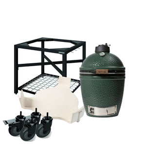 Pack Big Green Egg MEDIUM avec table modulaire et meuble d'extension
